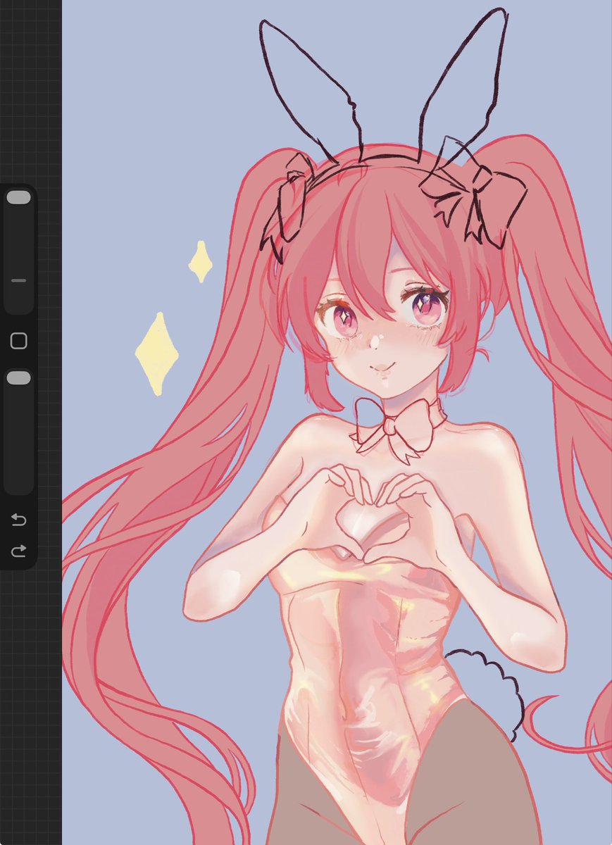 byafrik's tweet image. Wip of Sakura Miku in a Bunny suit 
𐔌՞ ܸ.ˬ.ܸ՞𐦯
#HatsuneMiku #SakuraMiku #mikufanart