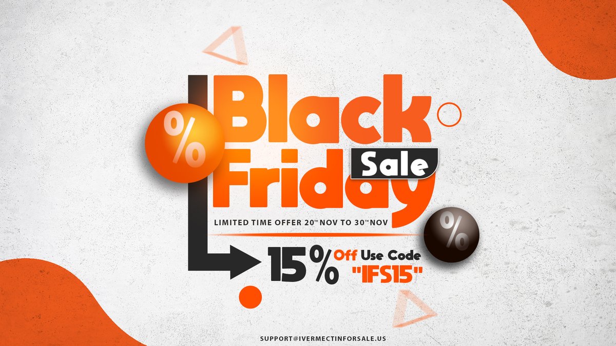 #BlackFridaySale 
Best Place To Buy Generic Medicines Online Like Ivermectin #HCQS #Doxycycline #Fenbendazole and other products!

🔘GET 15% OFF ON #BlackFriday 
🔘USE CODE "IFS15" FOR 🎁GET 15% OFF
🔘"IFS20" 20% OFF ORDER OVER $249

Visit Now : 
ivermectinforsale.us