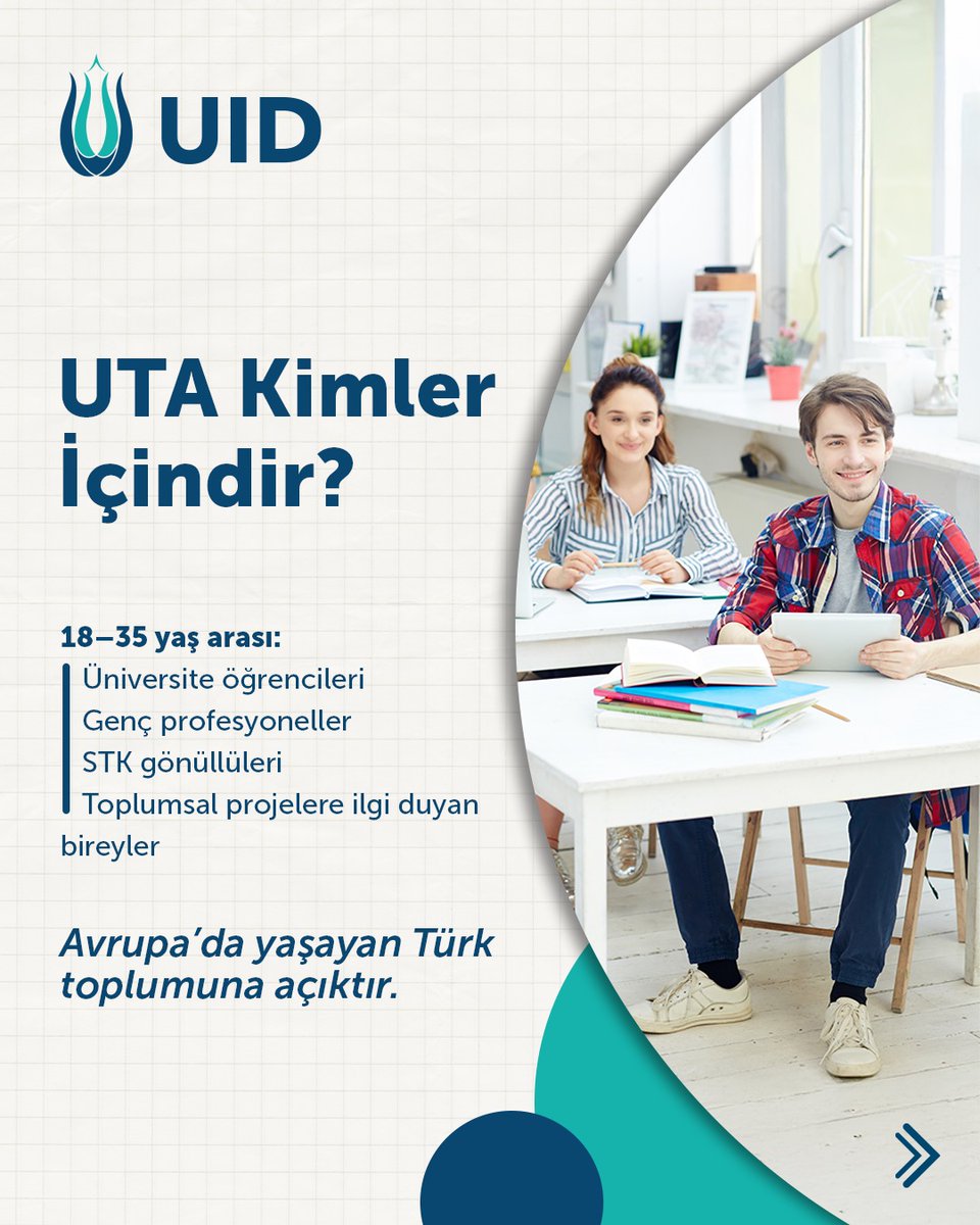 U_I_D's tweet image. Uluslararası Toplum Akademisi

🇹🇷 Güçlü toplum, güçlü temsil ister.
UTA başlıyor!

📅 06–07 Aralık 2025
📍 Gut Leidenhausen 1, 51147 Köln

🗓️ Son başvuru: 30.11.2025 — Kontenjan sınırlıdır.
🔗 Detaylar ve başvuru için: uta.u-id.org

International Community Academy

🇬🇧…