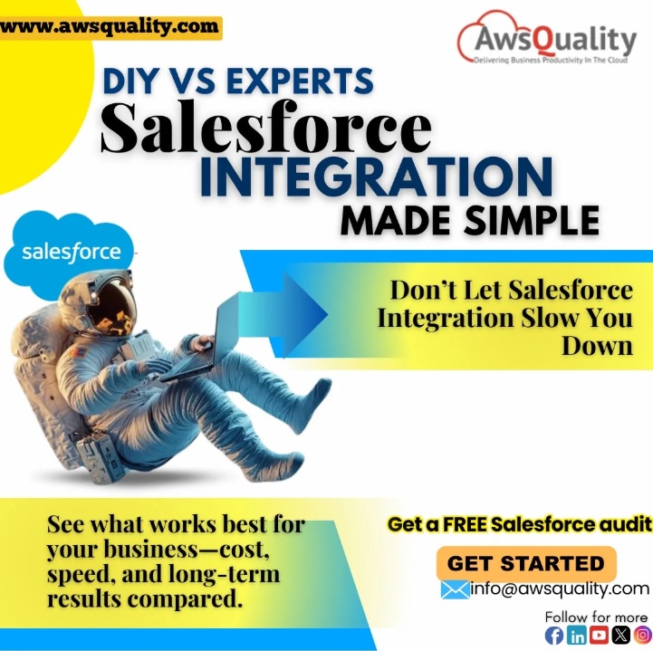 awsquality's tweet image. 🧠 DIY vs EXPERTS: Who should integrate your #Salesforce system?
📩 info@awsquality.com | 🔗 Link in bio- awsquality.com/salesforce-int…

#SalesforceIntegration #SalesforceExperts #DigitalSolutions #MarketingTools #StartupSupport #AwsQuality #awsquality #usabusiness #ukbusiness #usa #uk