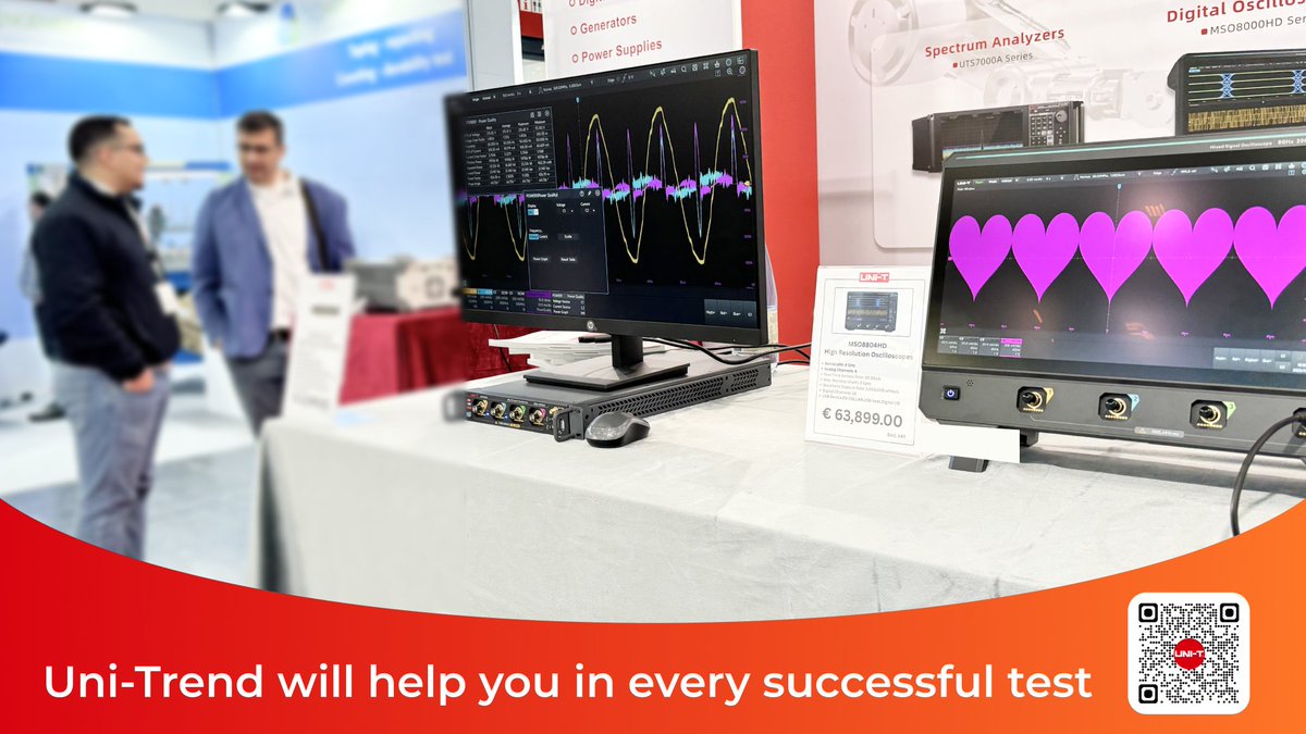 UniTrend_Europe's tweet image. UNI-T at Productronica ⚡
We’re showcasing our latest test &amp;amp; measurement gear at Productronica!
Our engineers are ready to meet you, talk tech, and explore new partnerships.
📍 Booth A1.235 — come say hi!
🔴 Power with UNI-T
#Productronica #UniT #TestAndMeasurement #Engineering…