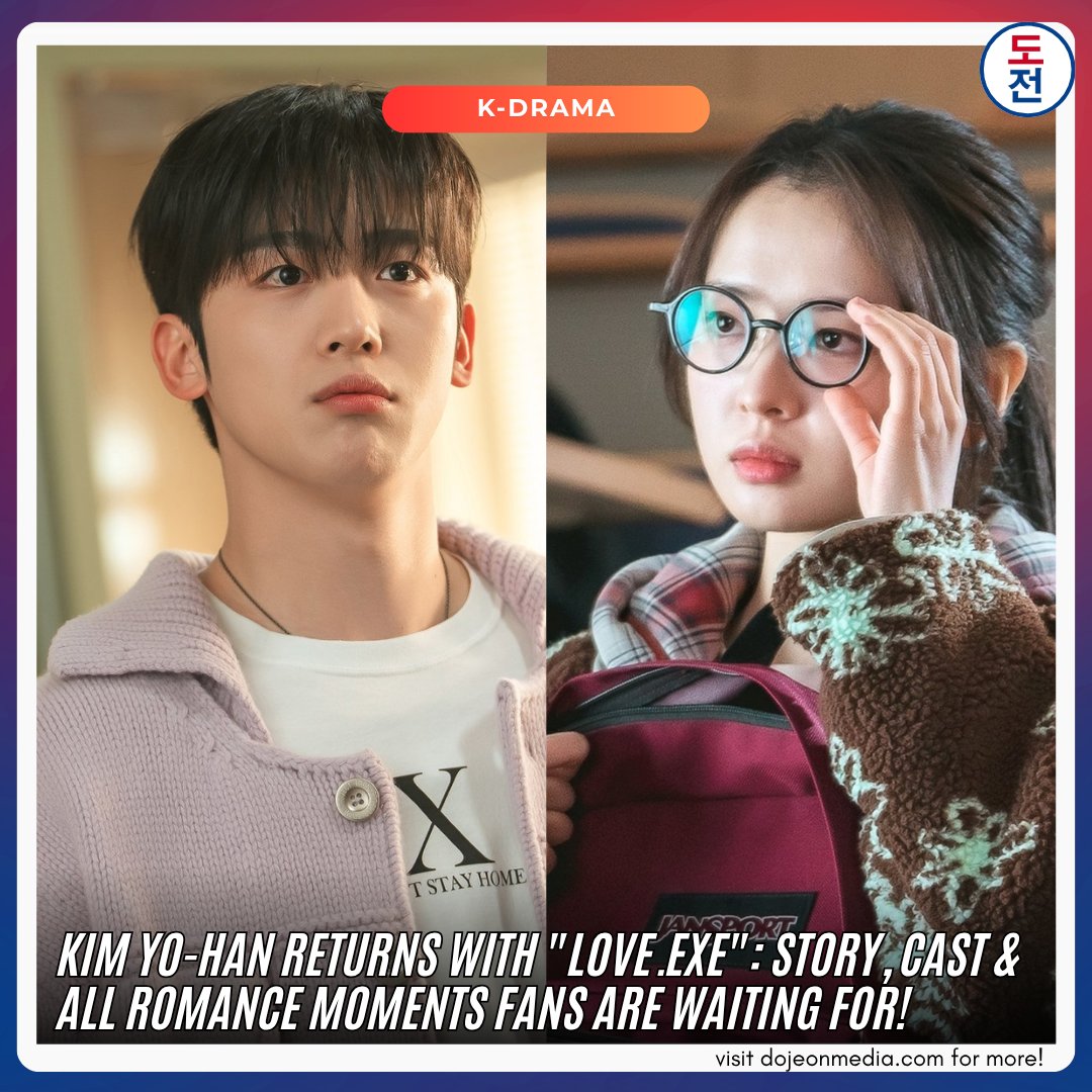 Love.exe is a fresh campus rom-com about a model-influencer and a coding genius whose worlds collide most unexpectedly. Will you be watching?

dojeonmedia.com/post/kim-yo-ha…

#dojeonmedia #wavve #LOVEexe #KimYohan #HwangboReumByeol #제4차사랑혁명 #LOVEexe #The4thLoveRevolution