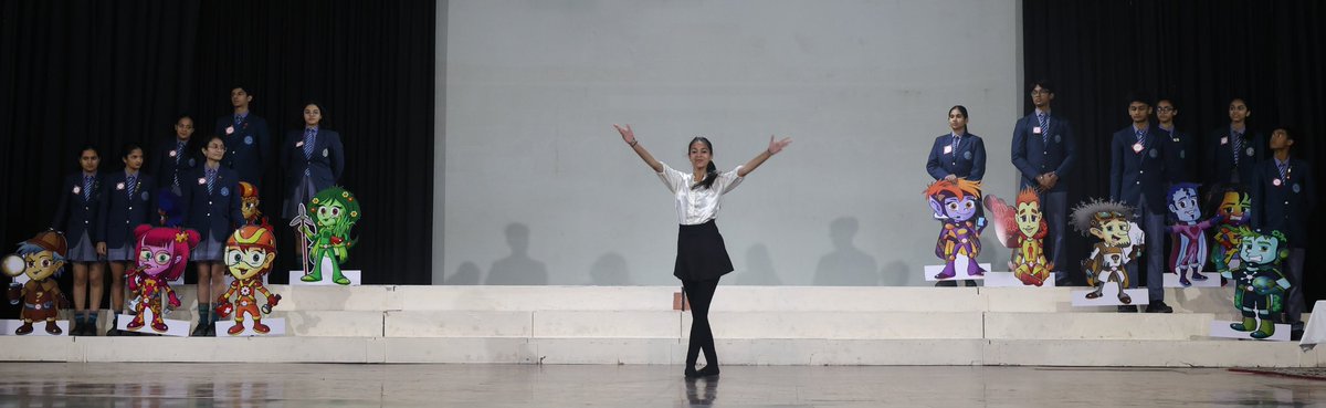 ModernRoad's tweet photo. The Round Square "Heroes of Discovery" are personifications of the Round Square "Discoveries," a set of principles for students.
Yet another batch of Superheroes ! at Modern School, Barakhamba.
@r0undsquare https://t.co/9H8L0pH5mJ