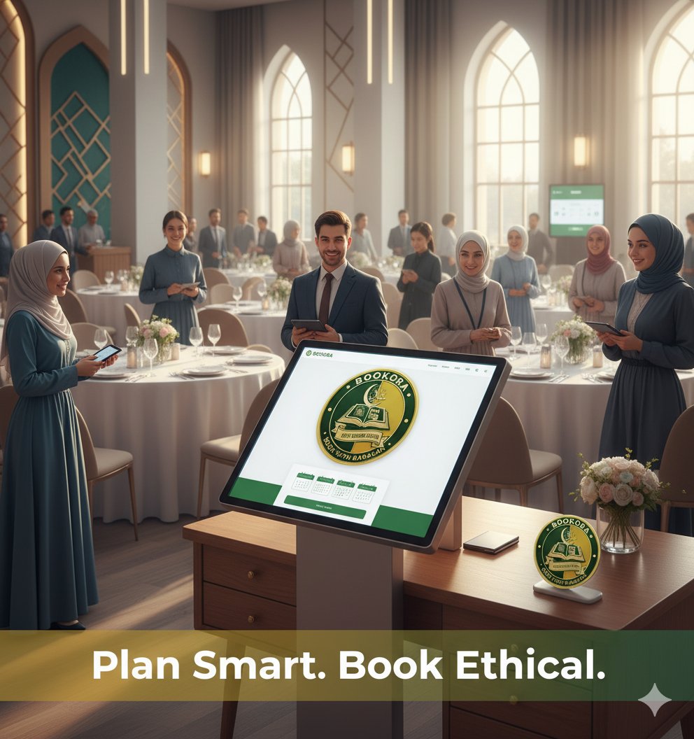 EmpressMi3's tweet image. Bookora simplifies event reservation with a transparent and intuitive booking platform. Find trusted halal-friendly venues and services effortlessly. Every booking is fair, clear, and secure. Your event begins with Bookora.
#Bookora #EventBooking #HalalEvents #SmartReservations…