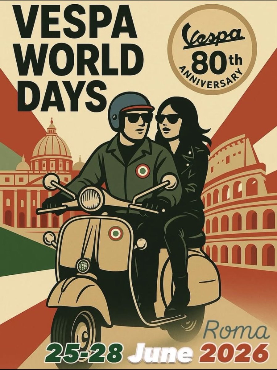 Vespa world days 2026 Roma edition 😍😍😍😍😍😍😍