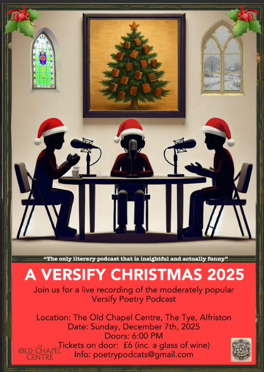 Hope to see some people from the Poetry Cafe community at this event - It's going to be a good'n! 
#poetry #community #podcast #words #creativity #chat <a href="/poetrypodcats/">Poetrypodcats - Versify The Poetry Podcast</a>
