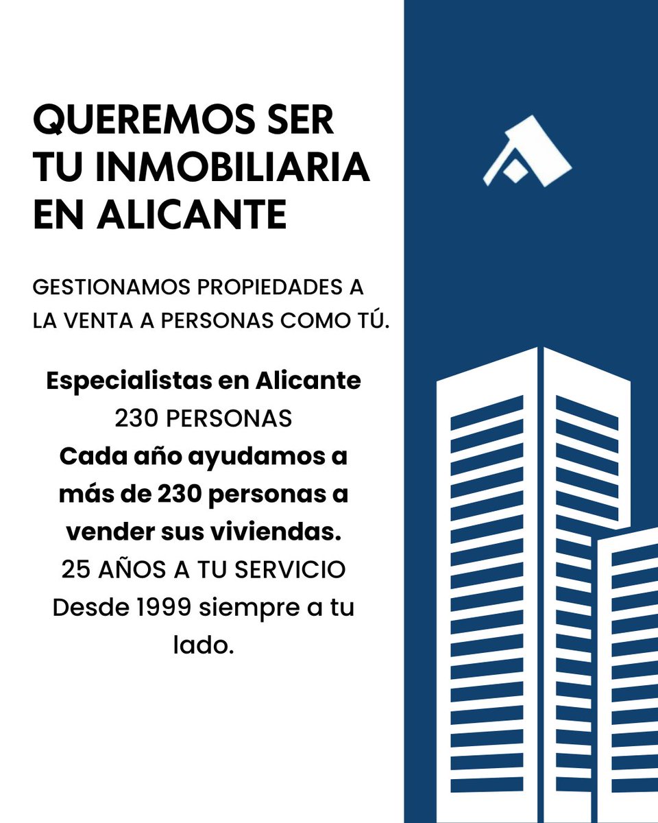 casAzul_inmo's tweet photo. ✨ ¿Quieres vender tu propiedad en Alicante? ✨

🏡 Si tienes una propiedad en Alicante y quieres:

✔️ Vender más rápido
✔️ Evitar complicaciones
✔️ Conseguir el mejor precio posible
✔️ Contar con asesoramiento de principio a fin

Entonces… hablemos

📩 https://t.co/WUiaPFHGZ0 https://t.co/0WQvfkusA2