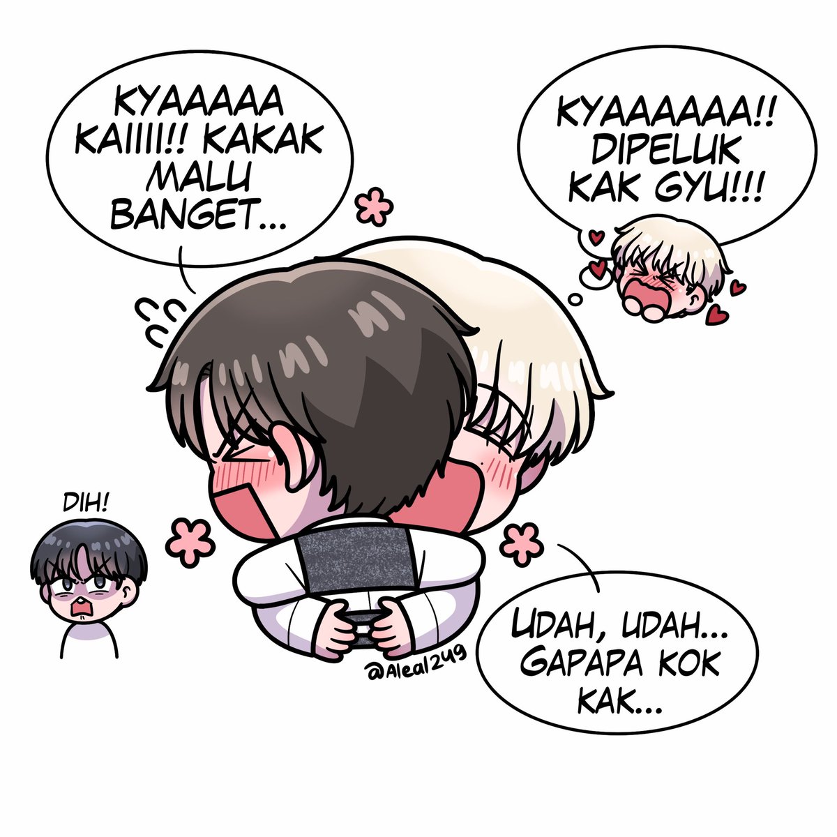 Aleal249's tweet image. Bin... Tyun... Kalo mau join tinggal bilang woeee...

#TXTfanart #TOMORROW_X_TOGETHER

(ENG TRANSLATE BELOW👇)