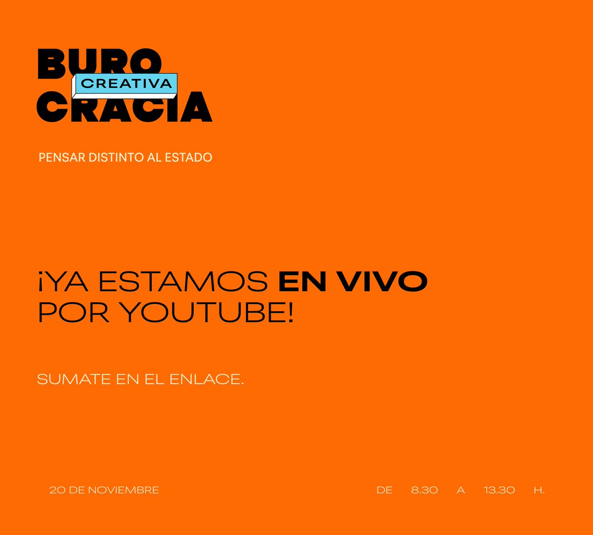 Podés seguir el evento en vivo por nuestro canal 📺 de YouTube 💻
youtube.com/@jabthinkdotan…
#BurocraciaCreativa UY 2025 🇺🇾