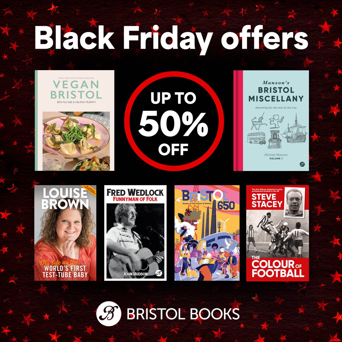 Our Black Friday Sale is now on!
Up to 50% off selected local books!
View all our offers now at:
bristolbooks.org/shop/black-fri…

Hurry! Offers end Sunday 30th November, 2025.