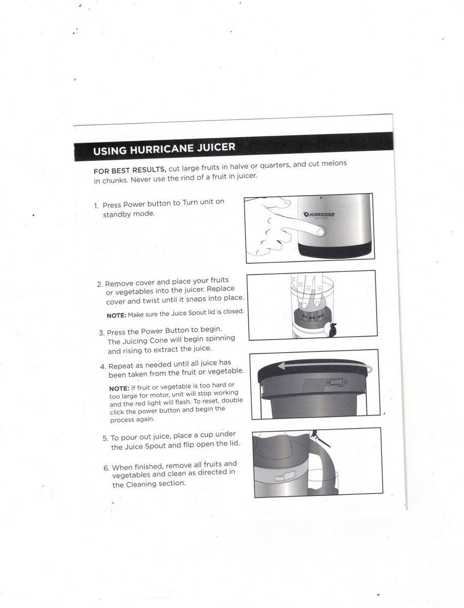 Kevin_Baris's tweet image. Hurricane juicer user manual #usermanual #hurricane #juicer