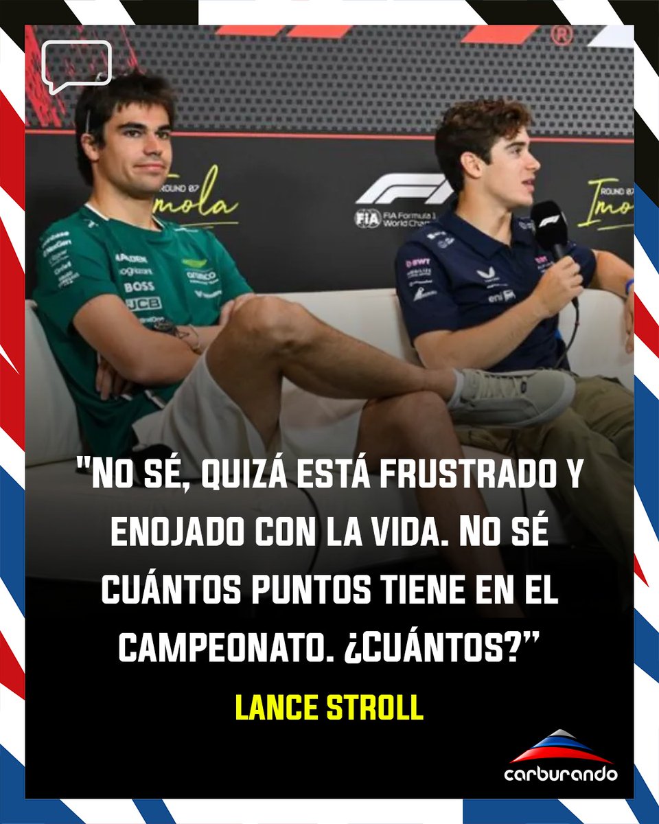 CarburandoTV's tweet image. 🗣️ @lance_stroll respondió a los dichos de @FranColapinto luego del Gran Premio de Brasil. 

#F1 #Colapinto #Stroll