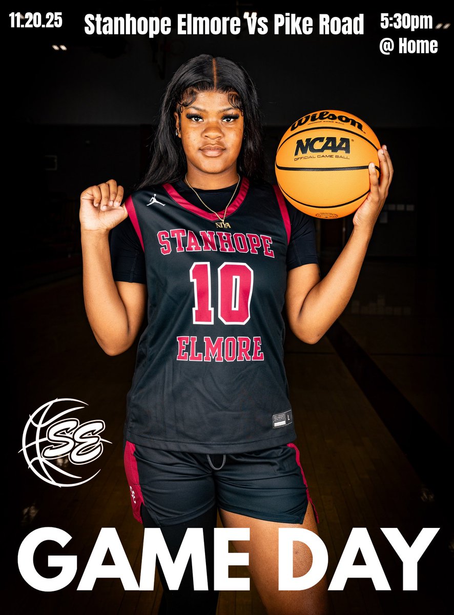 Game Day for our Varsity girls!! Let's pack the gym! #WeAreSE #GoLadyMustangs 

🆚 Pike Road
⌚️5:30pm
📍Home (SEHS Gym)
🎟 GoFan or cash 
gofan.co/app/school/AL1…
