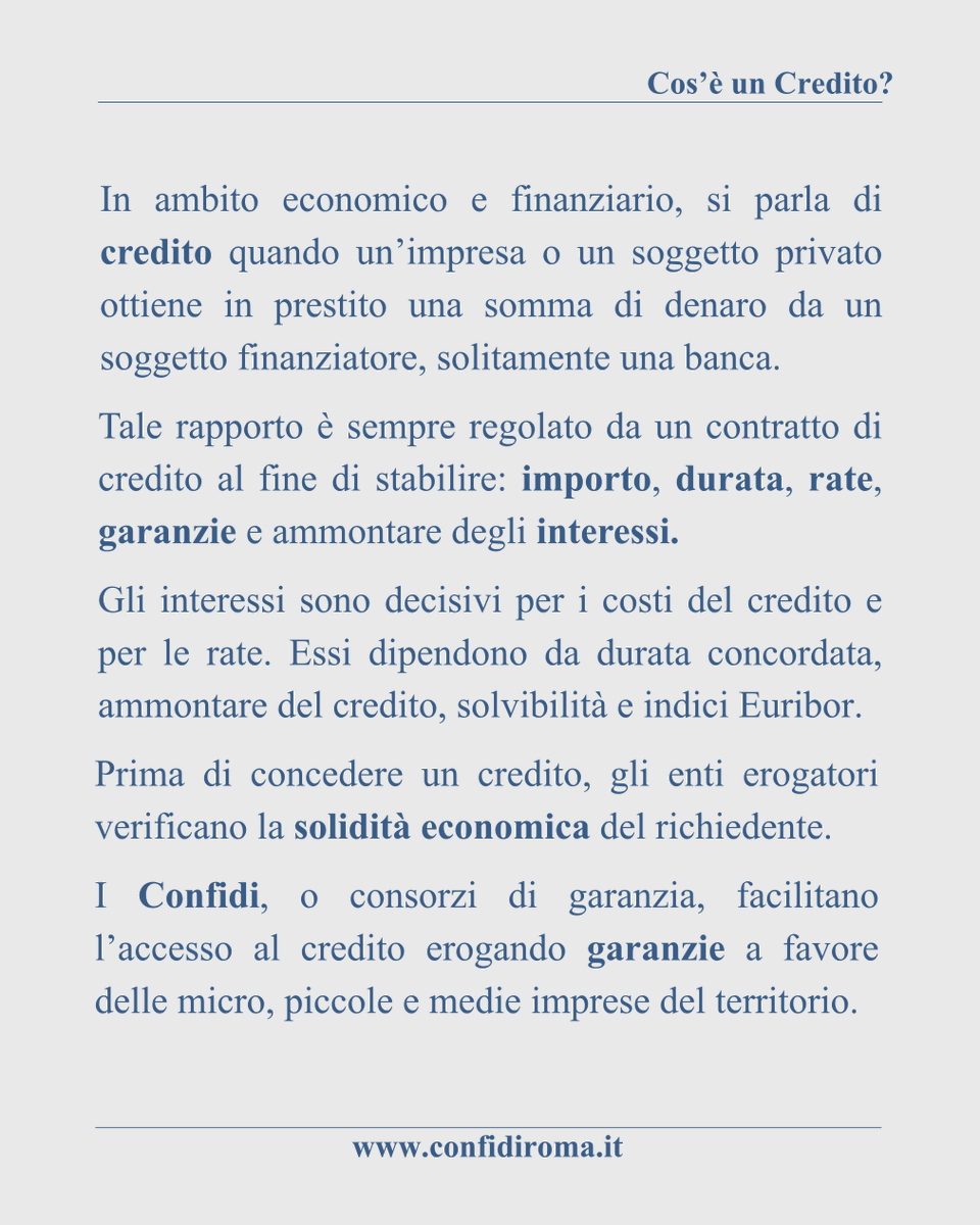confidiroma's tweet photo. #NovembreEdufin2025 un’occasione per approfondire temi fondamentali per la nostra consapevolezza economica. 
Oggi parliamo di #FinanziamentodImpresa: uno degli aspetti più importanti della gestione aziendale.
#EducazioneFinanziaria #FinanziamentoImpresa #Credito #ConfidiRoma #PMI https://t.co/136EqyC5VB