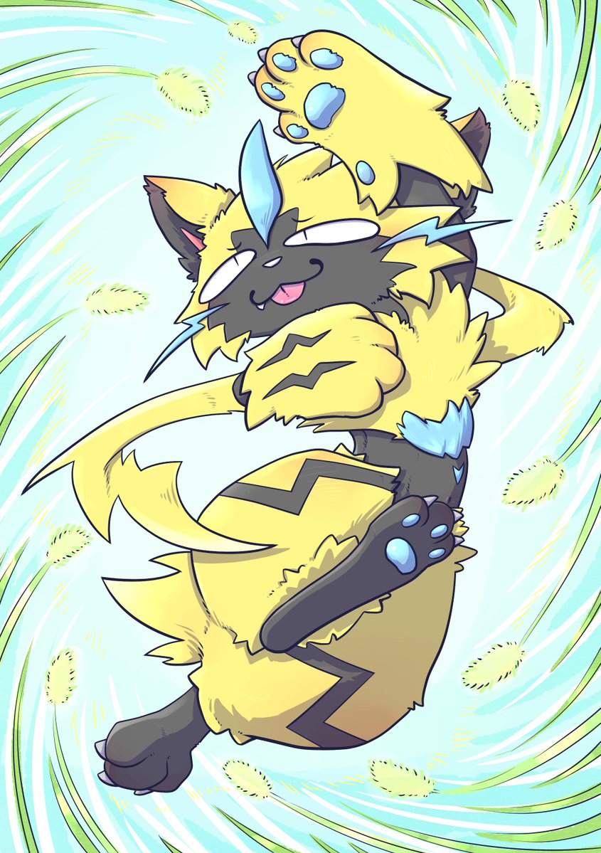 __mizu__'s tweet image. かっこいいゼラオラが巷を席捲する中
覇気の無いゼラオラを置いてお茶を濁します
かっこいいゼラオラも描きたい気持ち