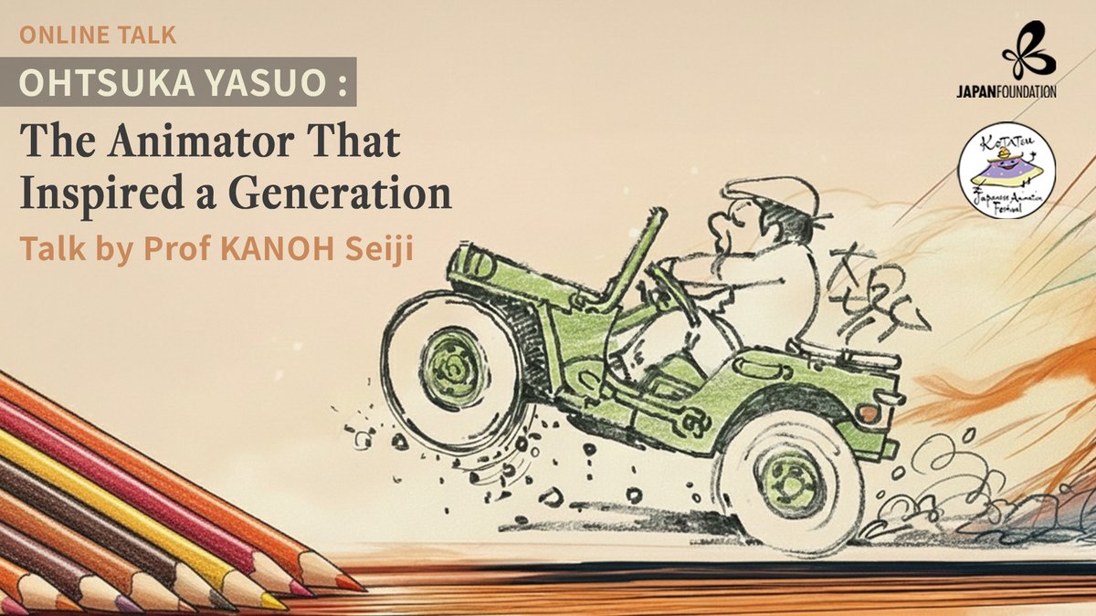 jpflondon's tweet photo. Final call to book, #anime fans!

Do not miss this #FREE online talk by Professor @seijikanoh as he delves into the legacy of animator OHTSUKA Yasuo!

🗓️25 Nov
⏰ 13:00 GMT
🎟️ https://t.co/ysZLijvn01

@Kotatsufestival

#japan #anime #ohtsukayasuo #lupinthethird #onlinetalk https://t.co/27TbBB9JrW