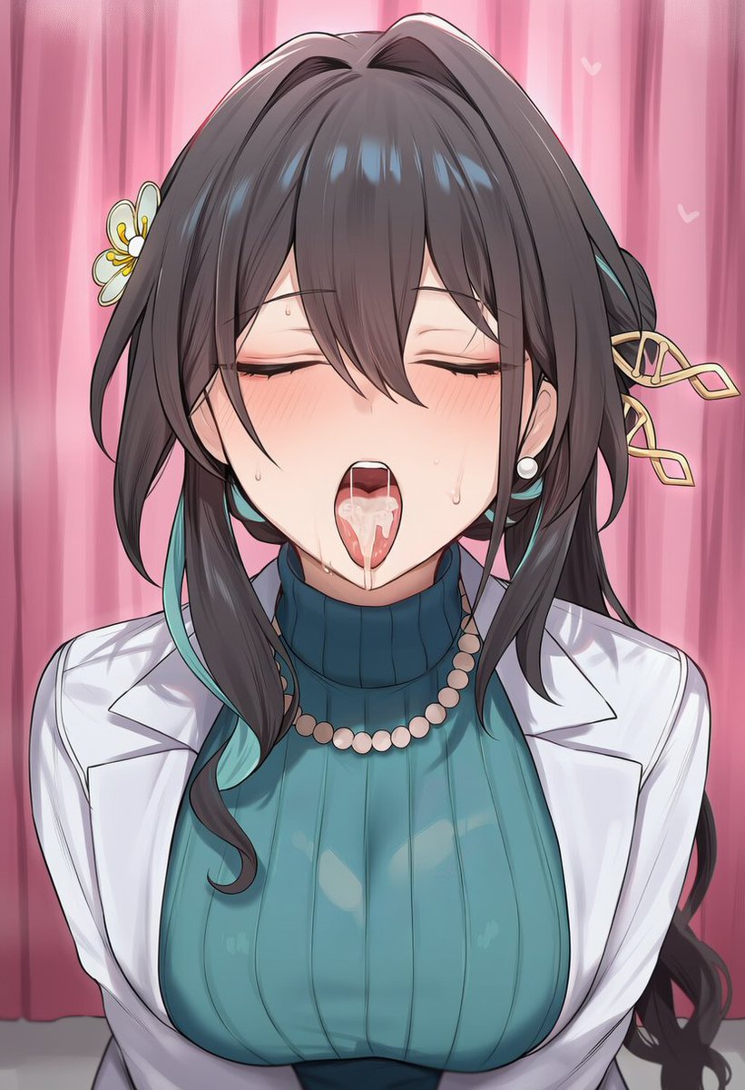 ※飲ザー注意

【キャラ】ルアンメェイ
【服装】OL、リブ編みのセーターに白衣を羽織る
【内容】キス手コキをしながら机の上のティーカップに射精を促されその後、口に含んで舌の上の精液をこちらにみせつけてから嬉しそうに飲み込む

この人何着ても似合うのずるい
リクエストありがとうございました! 