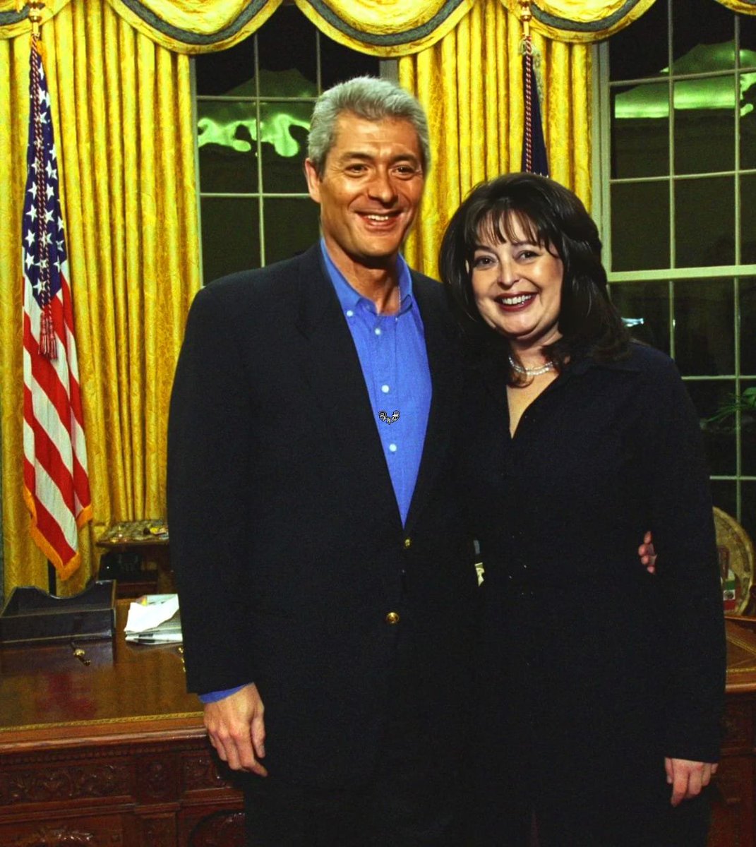 Franco Clinton y Jeannette Lewinsky.
