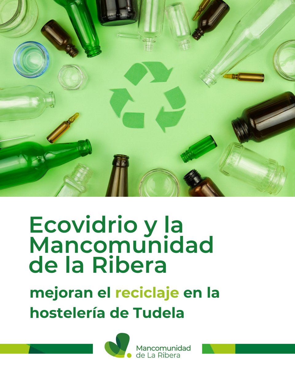 Ecovidrio y la Mancomunidad de la Ribera impulsan el reciclaje de vidrio en la hostelería de Tudela con un plan pionero de recogida y adaptación de recursos♻️

#ReciclajeVidrio #TudelaSostenible #HosteleríaResponsable #MancomunidadDeLaRibera