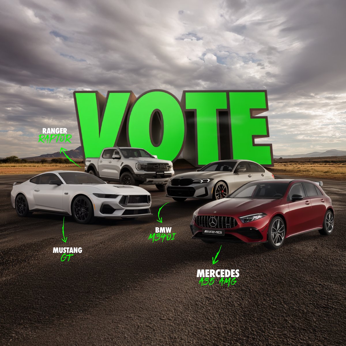 DreamDriveSA's tweet image. We’re adding a new hero car to Dream Drive 🚗💨. But first, we want your vote! 

Make your pick on the poll below. 👇