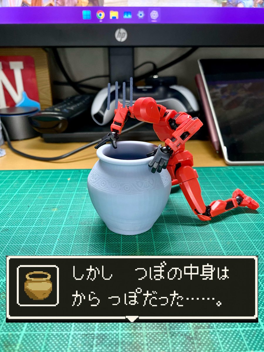 drarama03's tweet photo. 玉座は塗装中ですが、休憩がてらにつぼを制作しました。

しかし つぼの中身は からっぽだった……。

1/12スケールで作成しましたが、次はもう少し小さくしてみます。

#ジオラマ #blender #MythicLegions
#30MF #30ML #30MM #リンクトラ��ラーズ #ドラゴンクエスト
#ファンタジーフィギュアで遊ぼう https://t.co/0BirwUITCQ