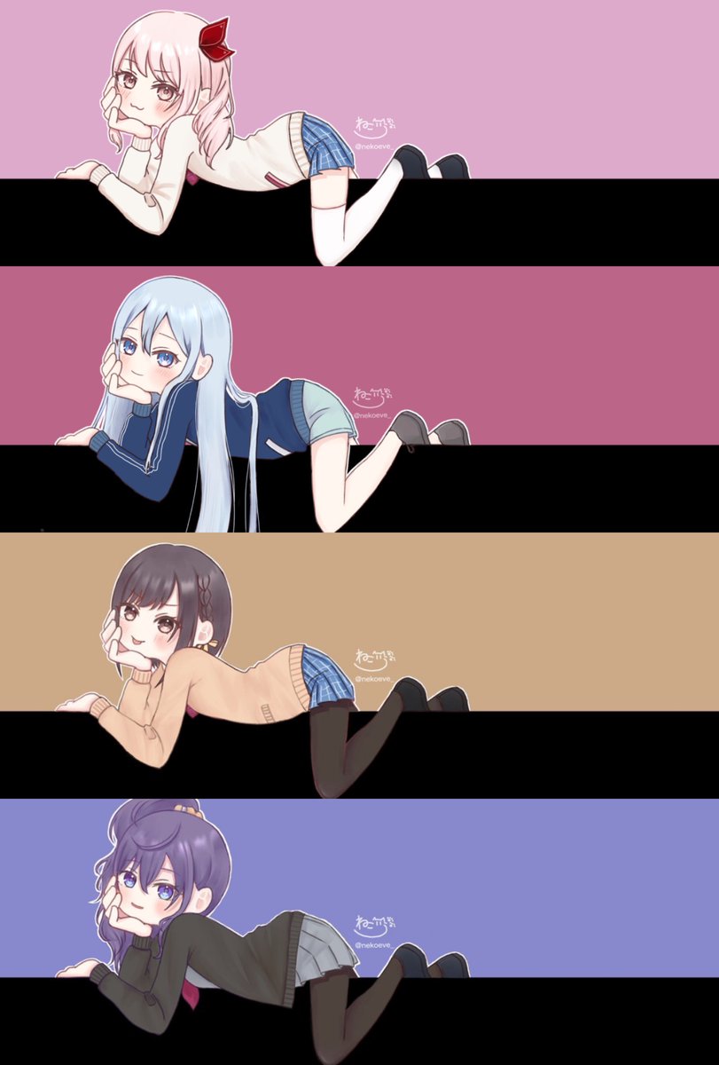 nekoeve_'s tweet photo. 寝そべり25まとめ
#prsk_FA https://t.co/yc5Ap6EqMf