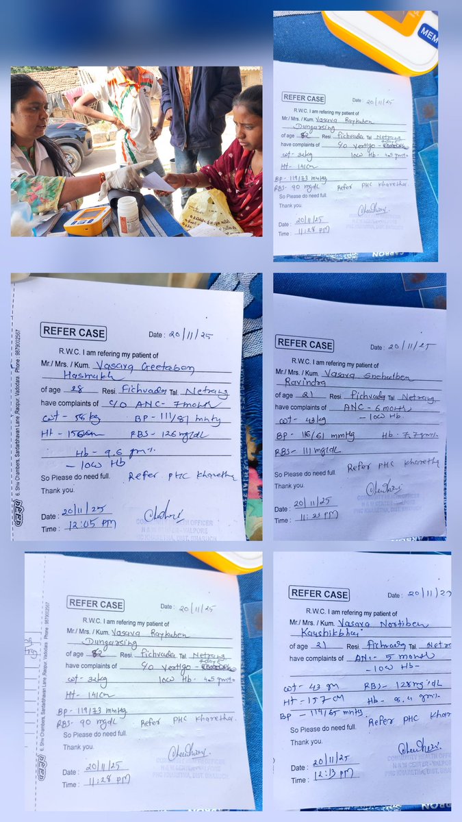 PHCKharetha's tweet image. 🇮🇳🏥
#NCDCAMP
#PHCKHARETHA 
#AAMVALPORE 
#આયુષ્યમાનઆરોગ્યમઁદિરખરેઠા
#પ્રાથમિકઆરોગ્યકેન્દ્રવાલપોર 

આજરોજ #નેત્રંગતાલુકાના #પ્રાઆકેખરેઠાના #આયુષ્યમાનઆરોગ્યમઁદિરવાલપોરના #આરોગ્યકર્મચારીઓ દ્વારા #NCDકેમ્પનું આયોજન કરાવામાં આવેલ હતું,જેમાં ગામના #લાભાર્થીઓને યોગ્ય આરોગ્ય સવલતો પુરી.