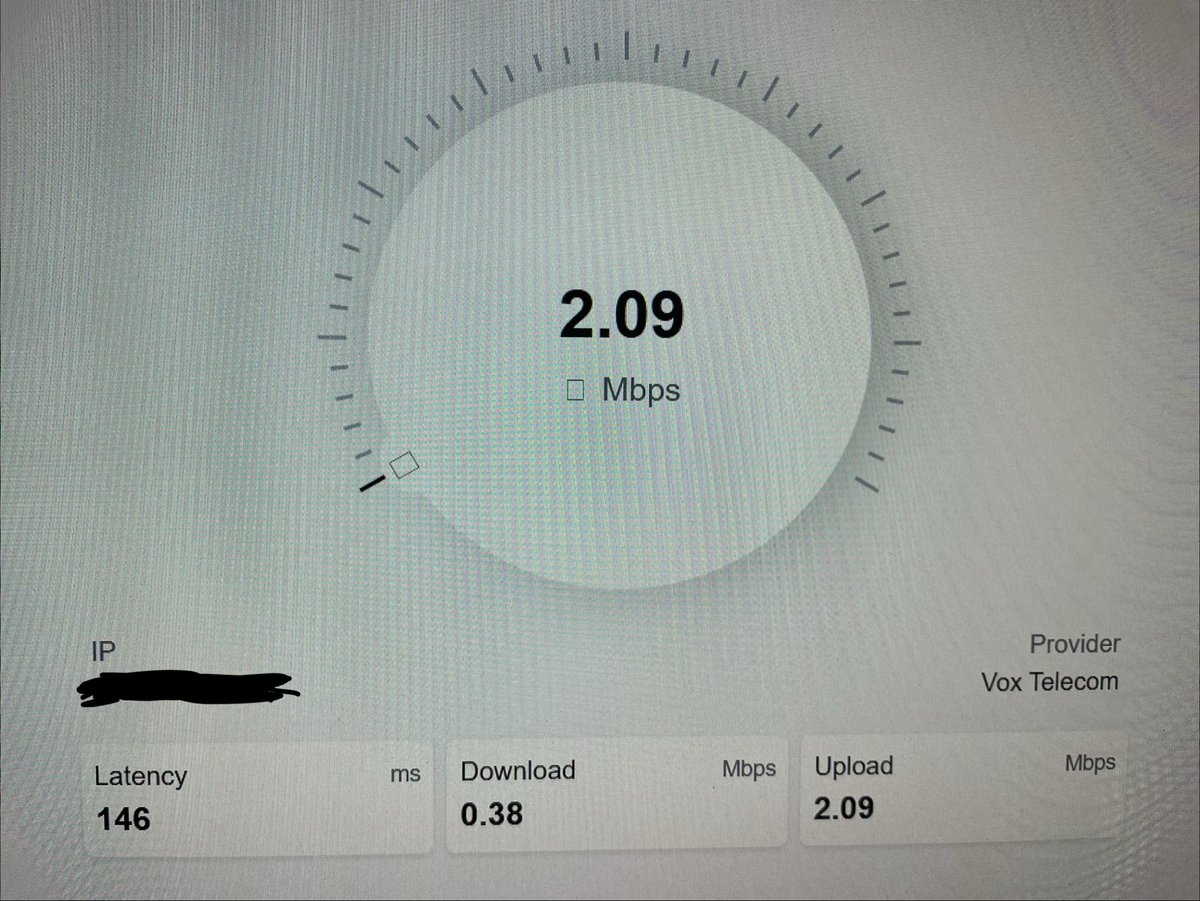 schalla90's tweet photo. @VoxTelecom @Octotel_fibre 

Mind telling me why my 150mb fibre line is doing this? I cant do anything with this internet what is up? https://t.co/vlyPPXFVoo