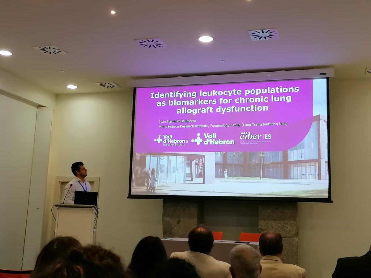 airvan98's tweet photo. Presented our work on leukocyte biomarkers in chronic lung allograft dysfunction (CLAD) at the JPIJ CIBERES-CIBERBBN 2025. Grateful to CIBER, all participants, and my supervisors for their support.

#JPIJ_ESBBN2025 #CIBER

@SaludISCIII 
@VHIR_ 
@vallhebron https://t.co/HPs54v3zIq