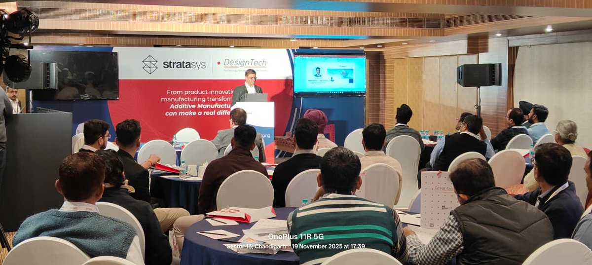 DesignTechSys's tweet image. Great success at Game Changing ‘Additive’ – Chandigarh!

Wonderful insights on innovation with Stratasys 3D printing — thanks to Dr. Rupinder Singh.
Grateful to all who joined. Thank you, Chandigarh!

#GameChangingAdditive #AdditiveMfg #3DPrinting #Chandigarh #DesignTech