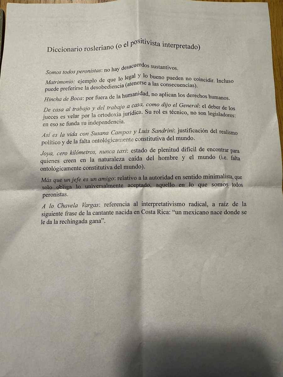 abrosler's tweet image. Alumnos de filosofía del derecho de Puán de  este año me han hecho este regalo extraordinario. Muchísimas gracias.