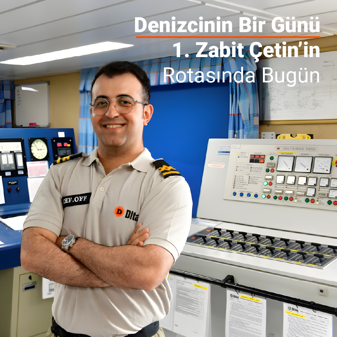1. Zabit Çetin’in rotasında bugün. 📷

03:45: Uyanış.

04:00-08:00: Sabah Köprüstü Vardiyası, geminin emniyetli seyrinin sağlanması.

08:00-09:00: Kahvaltısı ve kaptana yapılacak işlerin raporlanması. Makine mühendisleri ile ortak yapılacak işlerin planlanması. Yapılacak işlerde