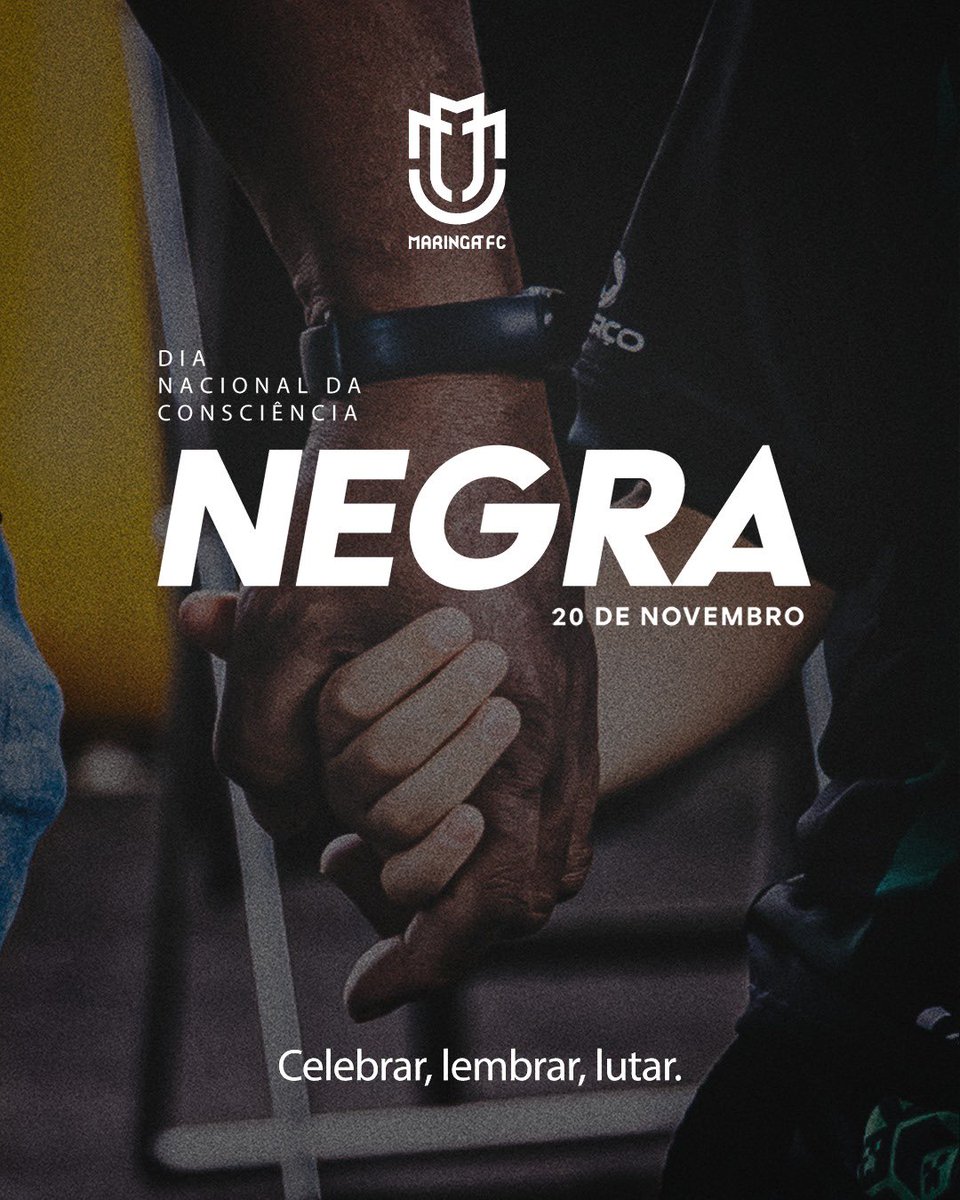 maringafc's tweet image. Dia nacional da Consciência Negra! ✊🏿

O respeito não é opção, é dever.

Maringá Futebol Clube, mais que um time, uma cidade! 🖤🤍💚

#maringafc #maringa #mfc #futebol #tricolor #brasileiro #sériec #consciêncianegra