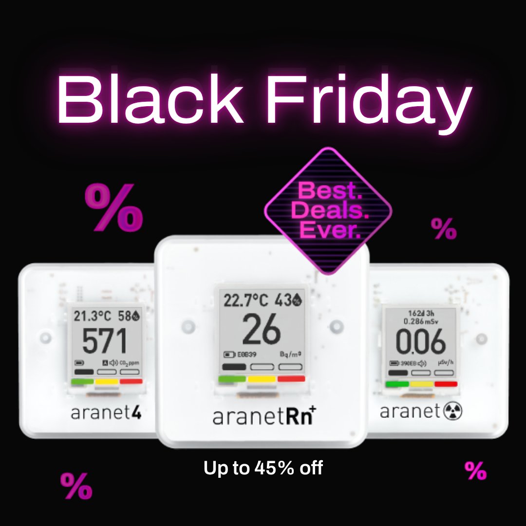 Are you ready for the best deals of the year?
Black Friday sale is on!
Up to 45% off our most loved sensors, only once a year, only while stock lasts.
Dive in here: bit.ly/BFAranet