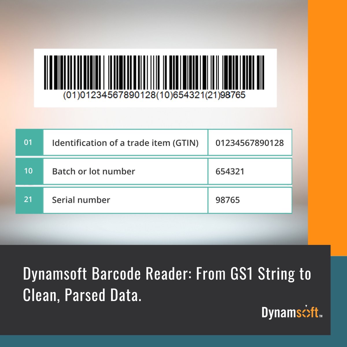 dynamsoft's tweet image. GS1 AIs are complex! Your team shouldn’t parse them manually. Dynamsoft Barcode Reader extracts GTIN, batch, expiry &amp;amp; more out-of-the-box.

dynamsoft.com/blog/insights/…

#GS1 #SDK #BarcodeScanner #Healthcare