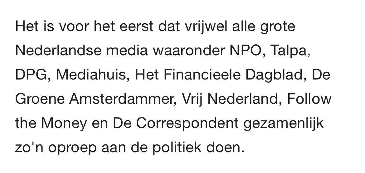 eriknld2's tweet image. “grote media”:

- De Groene Amsterdammer
- De Correspondent