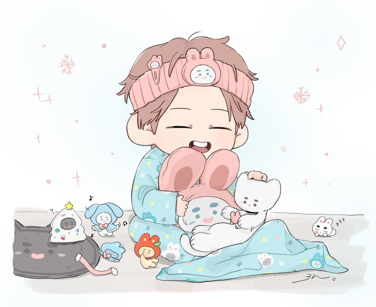 🐰JJINGNYANG'S TWINKLE! SNOWYLAND ฅ^•ω•^ฅෆ.*･ﾟ #온유