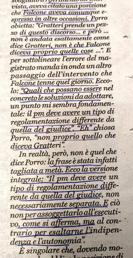 Le parole di #Falcone sulla preparazione e formazione dei magistrati: differente regolamentazione ma non separazione dei ruoli <a href="/antoniomassari/">antonio massari</a>