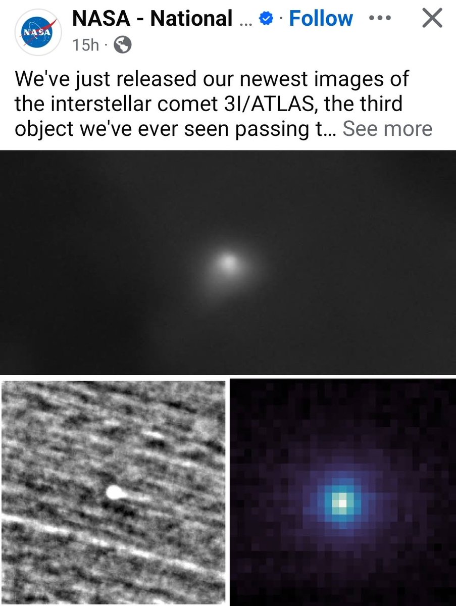 4biddnKnowledge's tweet image. NASA&apos;S budget was approximately $25.4 billion in 2024, most of it was for images and videos of objects in space.  Here are they&apos;re best images of 3IATLAS. 🤣🤣🤣🤣