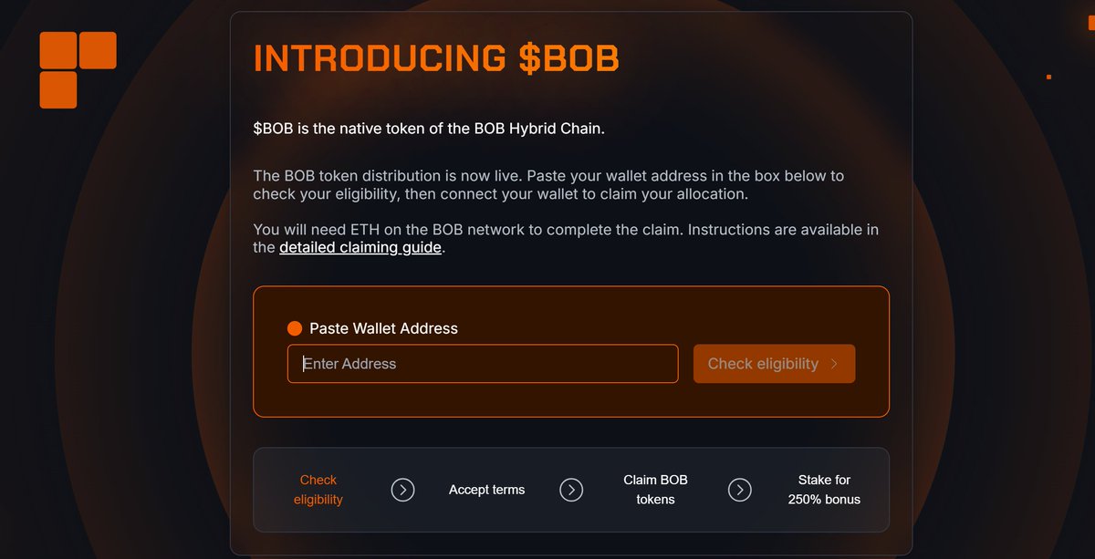 Link check &amp; Claim: claim.gobob.xyz