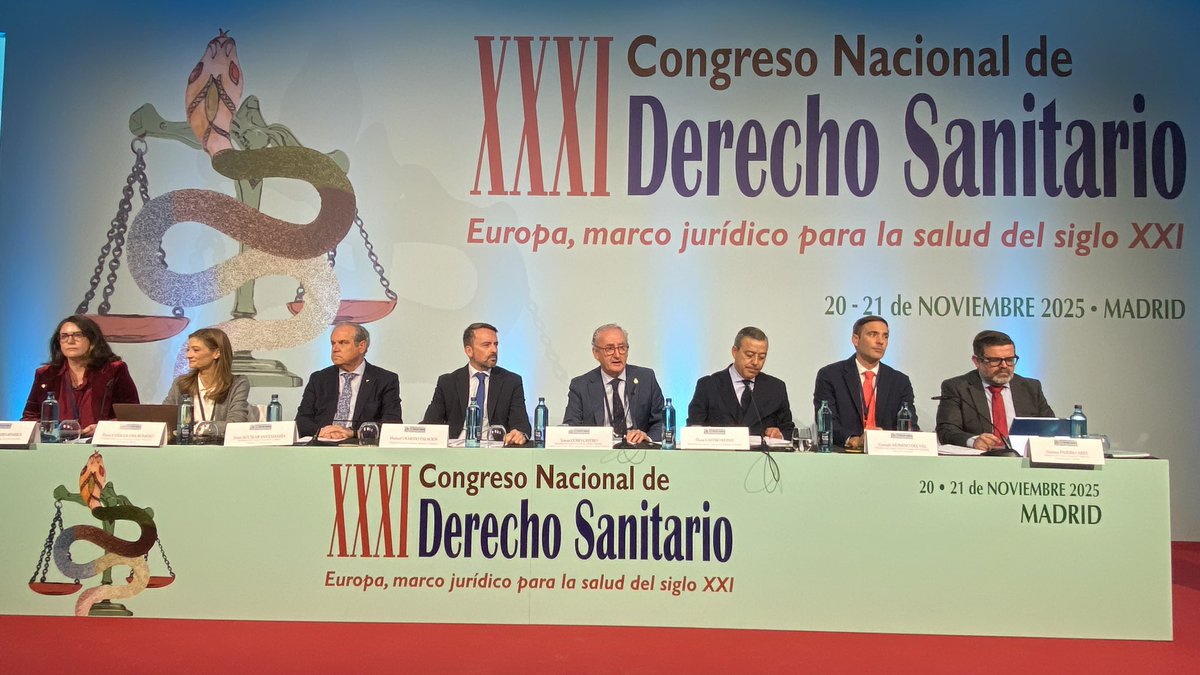 Nuestro presidente, Dr. Óscar Castro Reino, participa en la inauguración del XXXI Congreso Nacional de Derecho Sanitario, cuyo lema de este año es "Europa, marco jurídico para la salud del Siglo XXI" <a href="/aeds_es/">AEDS</a>