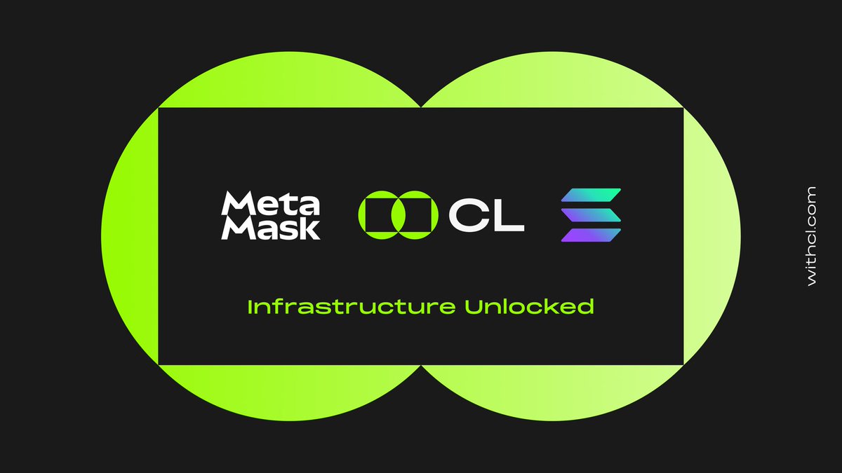 CL_Technology's tweet image. Crypto spending shouldn’t be restricted by chains or networks.

We’re setting the example together with @MetaMask 🦊💜

Excited to share that @Solana is now live on MetaMask Card!

You can now spend your $USDC and $USDT on Solana anywhere Mastercard is accepted.