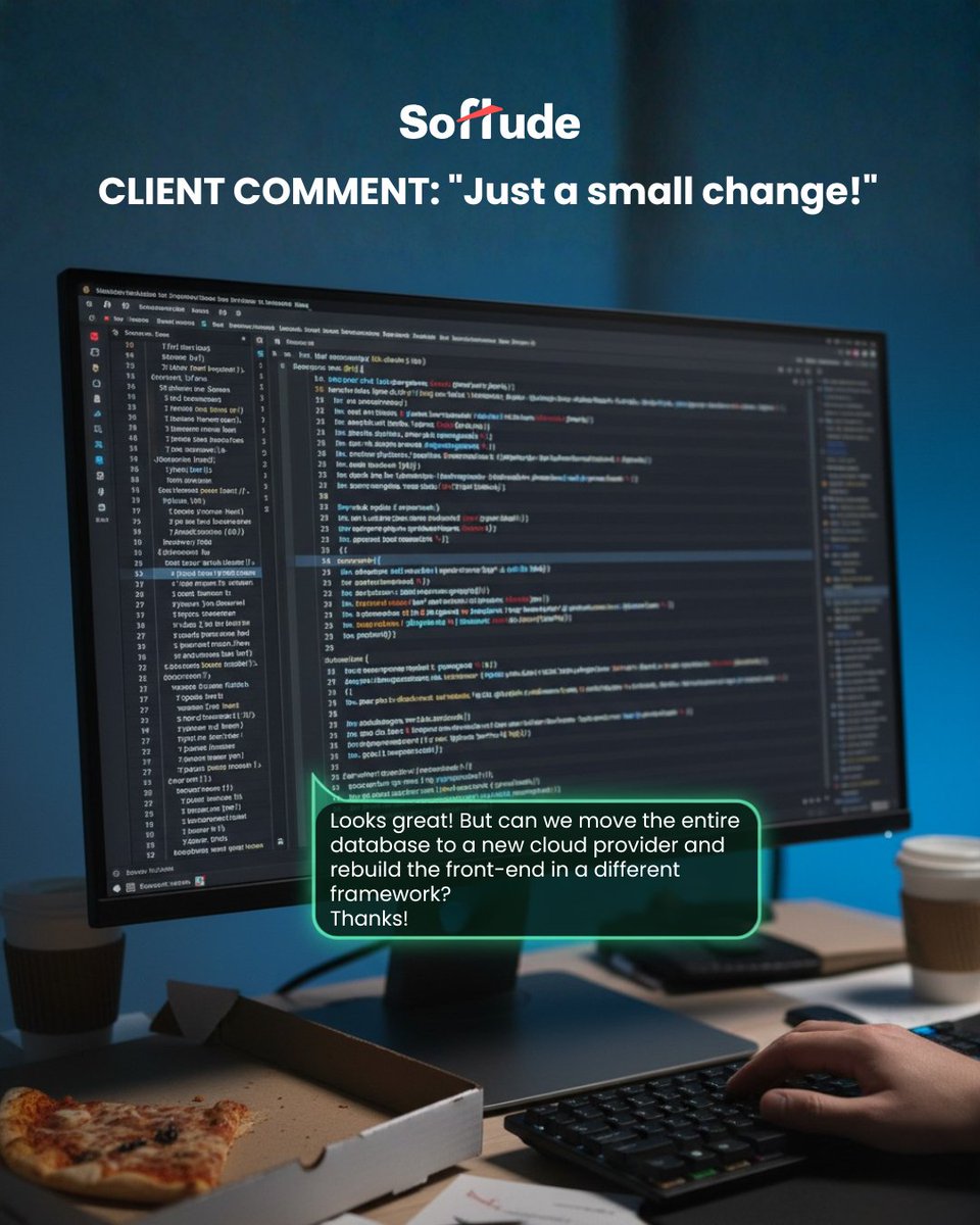 Softude_'s tweet image. Because ‘small change’ in IT is like ‘just a pinch of salt’ in Indian cooking- no one knows how much that really is.

#WorkHumour #Worklife #DeveloperMode #Softude