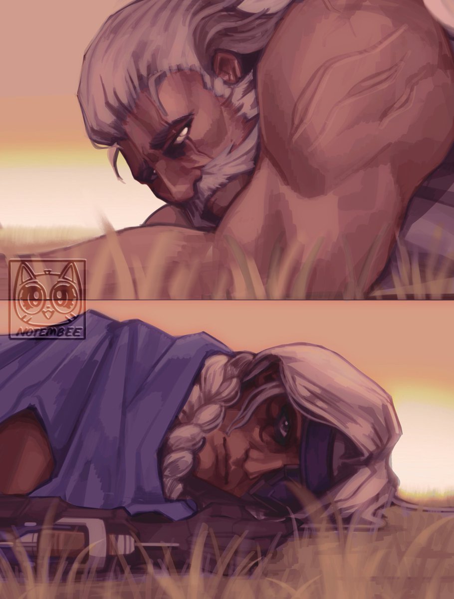 embra_art's tweet image. &amp;lt;/3
.
#Reinhardt #Ana #Overwatch2 #fanart