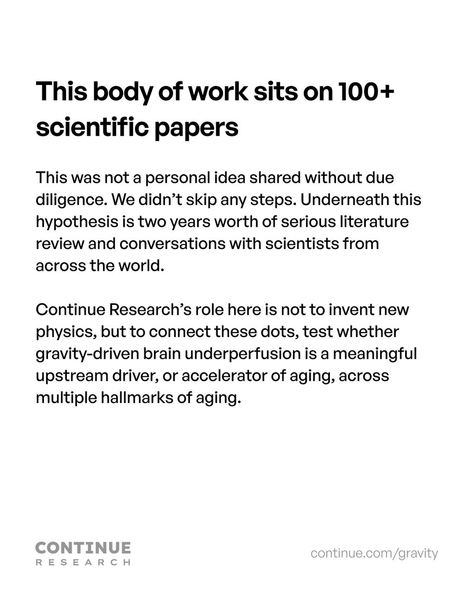 deepigoyal's tweet image. I did not explain the Gravity Aging Hypothesis (GAH) well, the first time.

I brought my consumer internet brain into a deep scientific field and I miscommunicated. I tried to compress years of research and thinking into a dramatic social media reveal. 

That made the hypothesis…