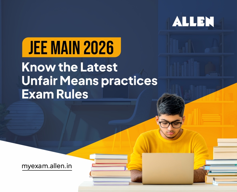ALLENkota's tweet image. ⭐️ JEE Main 2026: Know the Latest Unfair Means &amp;amp; Breach of Exam Rules

👉 Check Here Now:- myexam.allen.in/jee-main-2026-…
#JEE2026 #JEEUpdate #ExamRules
