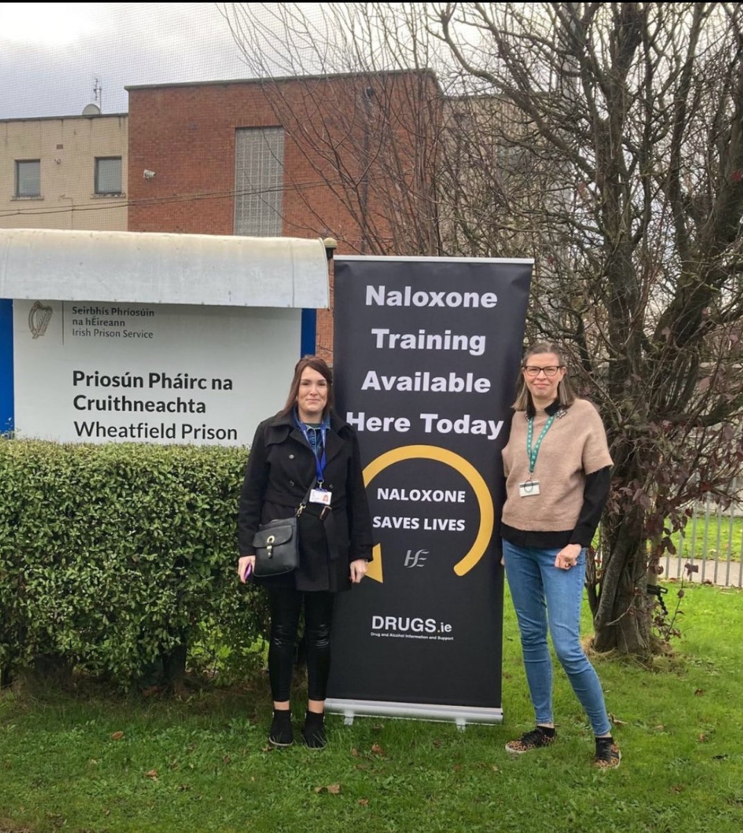 A great day in Wheatfield Prison engaging with prisoners with our colleagues from <a href="/HSE_SI/">HSE Social Inclusion</a> 
Pictured: Emma Johnston JADD 
Jenny Smyth HSE Social Inclusion 

<a href="/drugsdotie/">HSE Drugs.ie</a> <a href="/DrugsHse/">HSE National Drug Treatment Centre</a> <a href="/HSELive/">HSE Ireland</a> <a href="/TallaghtT/">TallaghtDrugAndAlcoholTaskforce</a> <a href="/EbbittWilliam/">Bill Ebbitt 🇮🇪🇪🇺</a> <a href="/ellenomdunlop/">Ellen O'Malley Dunlop</a> <a href="/JimWalsh47/">Jim Walsh</a> <a href="/MerchantsQuayIR/">Merchants Quay Ireland (MQI)</a> <a href="/AnaLiffey/">AnaLiffey</a>