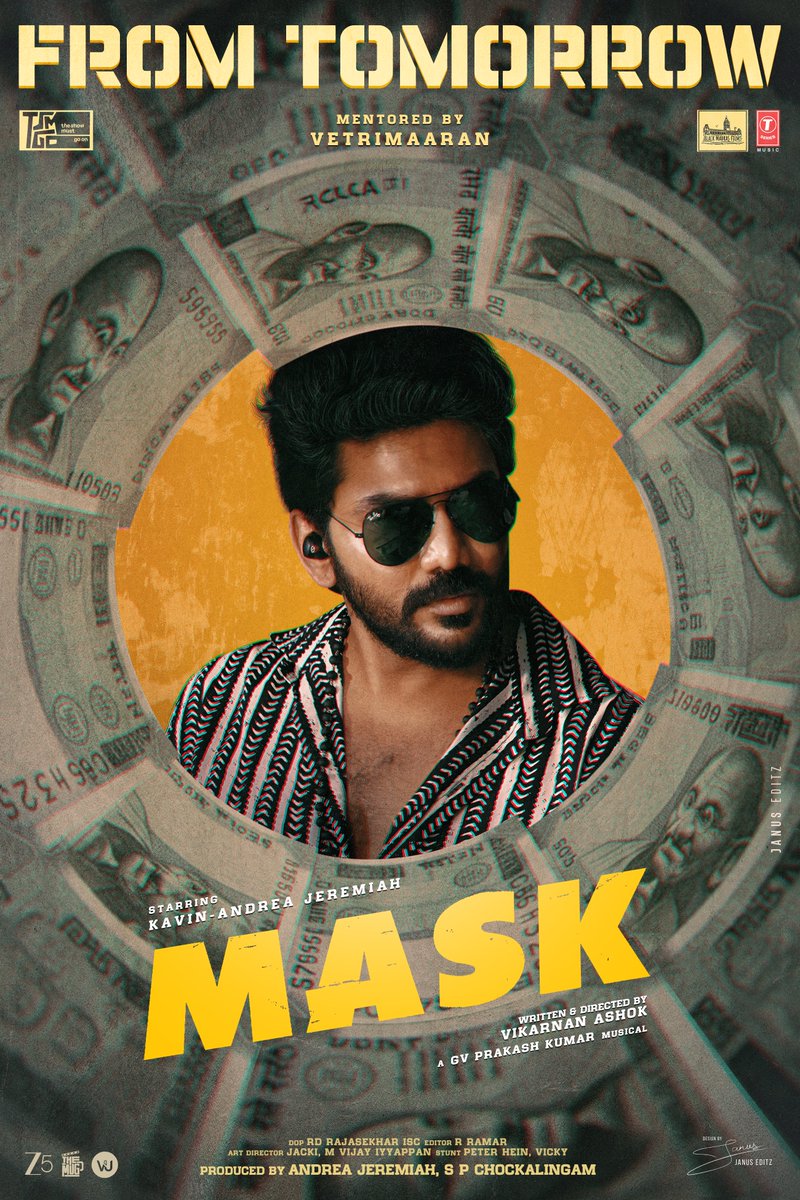Janus__Editz's tweet photo. Simple Poster for #MASK | unMASKing from TOMORROW⚡️
Hope all will like it🔥
@BlackMadras1 @Kavin_m_0431 @andrea_jeremiah @tsmgo_official @Vikyashok16 @gvprakash @iRuhaniSharma @thilak_ramesh @KalloriVino @RDRajasekar @viyaki_s
#Kavin #Hi #AndreaJeremiah #MaskFromTomorrow https://t.co/WiTP4O312O