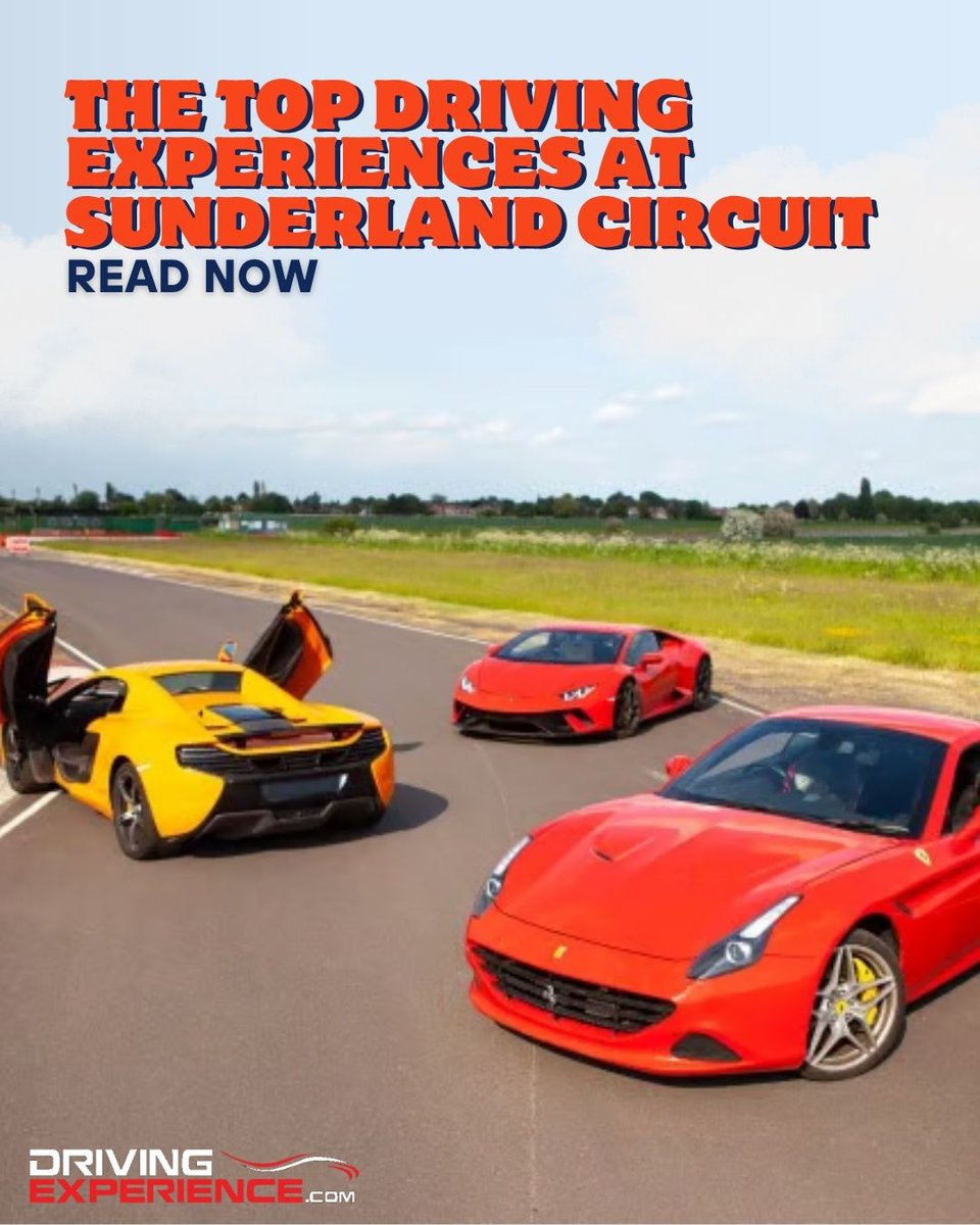 drivingexpdays's tweet image. Sunderland Circuit: where the rubber meets the race.
Our new blog runs through the best drives to try - supercars, movie cars, and more.
👉 drivingexperience.com/news/top-drivi… 
#SunderlandCircuit #DrivingExperience #Motoring