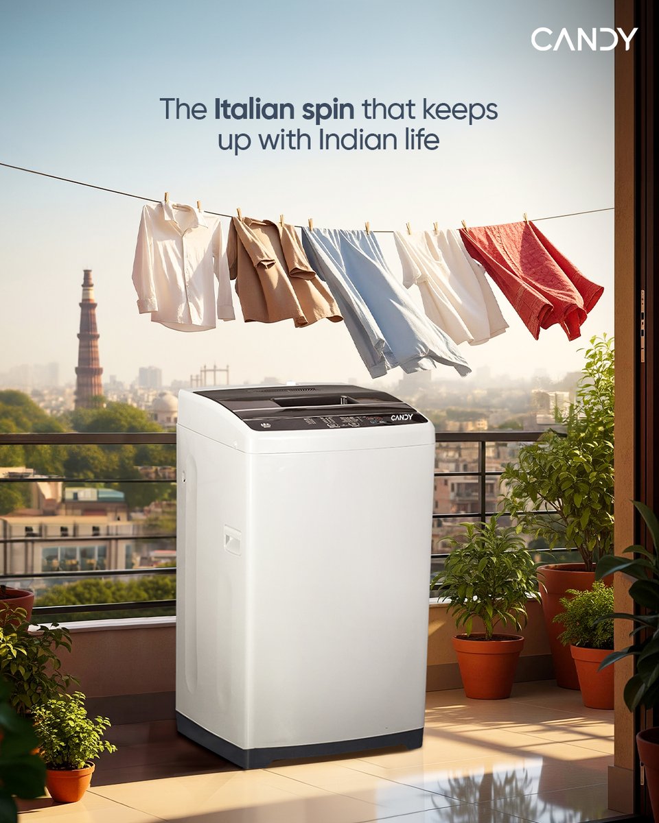 AppliancesCandy's tweet image. Candy, where Italian care meets Indian wear.

#Candy #CandyAppliances #WashingMachine
